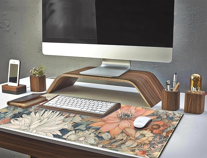 Japanese Minimalist Floral Desk Mat Aesthetic Flowers XL Large Extended Gaming - Image 6