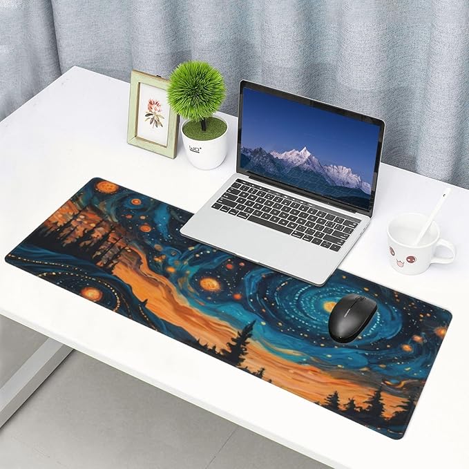 Gaming Mouse Pad, Large Non-Slip Rubber Base Mousepad, Keyboard Mouse Mat - Image 9