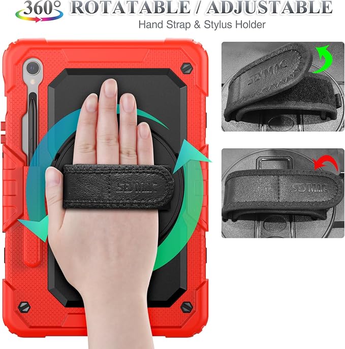 SEYMAC stock Case for Samsung Galaxy Tab S10 FE / S9 / S9 FE 5G Tablet Case - Image 3