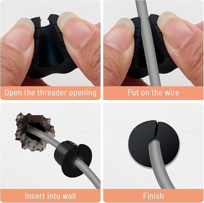 Cable Routing Kit for Starlink for 1 inch Wall Hole, Wall Bushing Grommet - Image 3