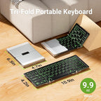 iClever Backlit Foldable Keyboard, BK05 Wireless Folding Keyboard - Image 6