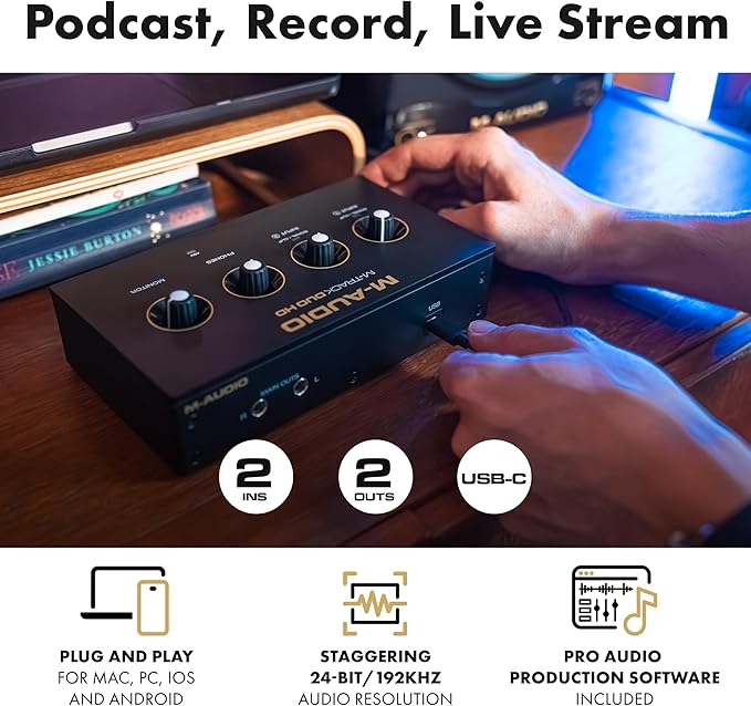 M-AUDIO M-Track Duo HD Audio Interface 24bit 192kHz - Image 2