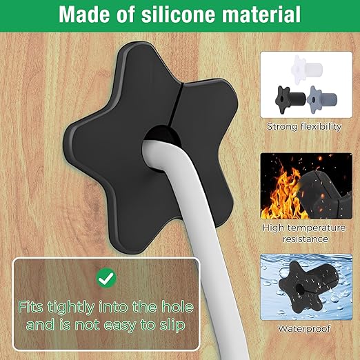 2pc Starlink Cable Grommet 5/8" Silicone Waterproof Wall Hole Pass Through - Image 2