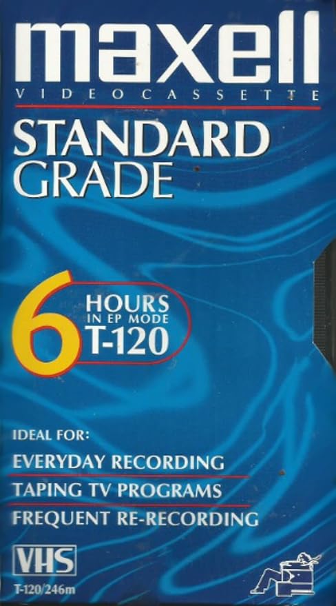 Maxell VHS Blank 3-Pack Standard Grade T-120 6 Hour EP Mode /246m - Image 2
