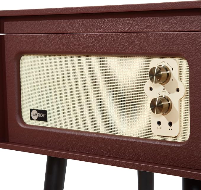 Arkrocket 3-Speed Bluetooth Record Player Retro Turntable - Image 7