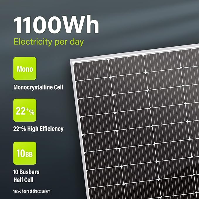 Newpowa 220W Monocrystalline Solar Panel 10BB Cell Solar Panel 220 Watt 12V - Image 4