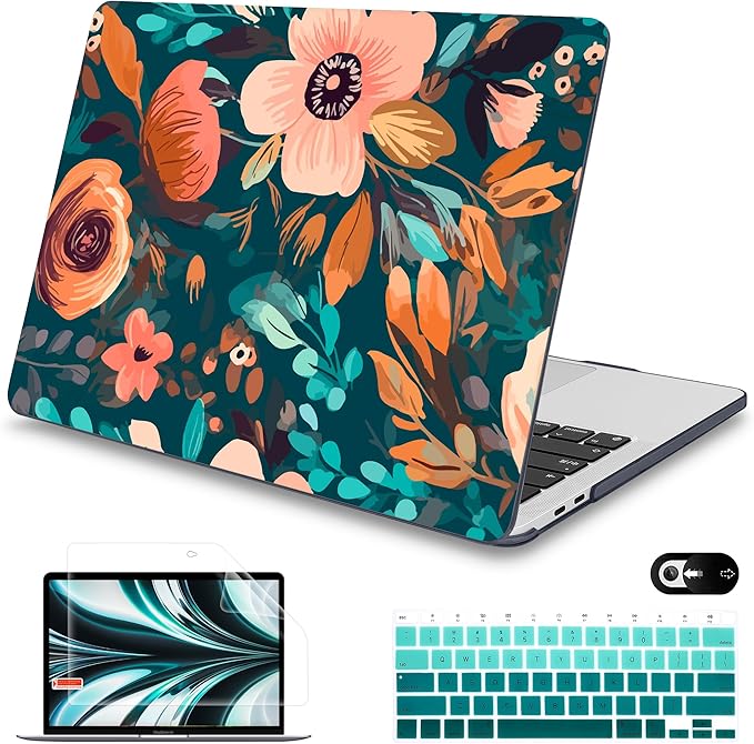 Mektron for MacBook Air 13 Case A1466/A1369, Snap-on Plastic Hard Shell Cover by Mektron