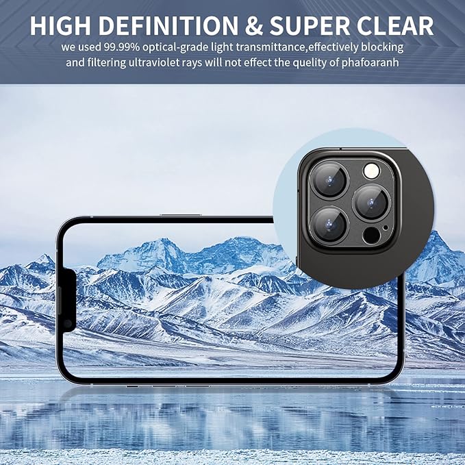 Camera Lens Protector for iPhone 14 Pro / iPhone 14 Pro Max, Alloy Metal Camera - Image 4