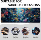 Seahorse Large Mouse Pad, Gaming Mouse Pad, Keyboard Mat, Non-Slip Rubber Base - Image 2