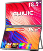 Dual Portable Monitor, 18.5" 1080P FHD IPS Folding Stacked Triple Laptop Screen by CUIUIC