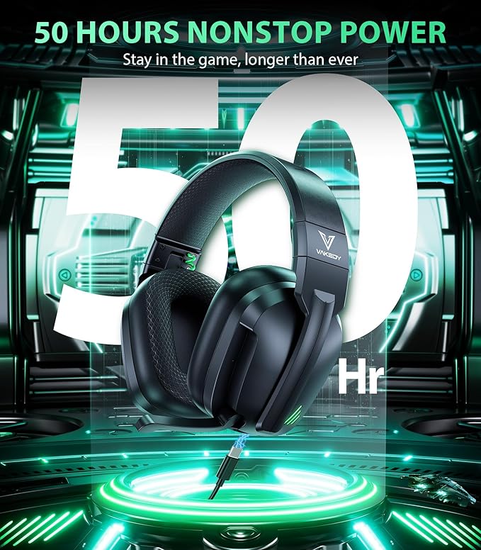 HW11 Wireless Gaming Headset for PS5, PS4 Pro, Gamer Headphones for PC - Image 5