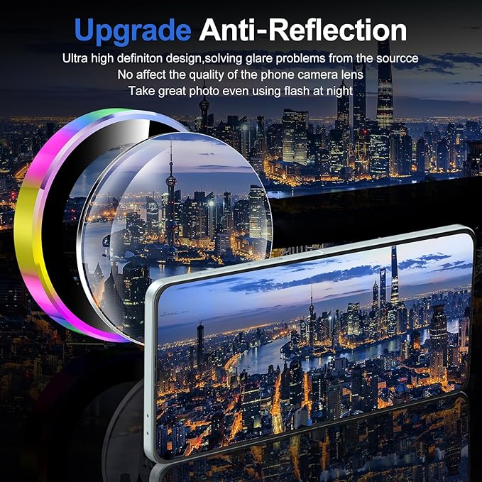 for Samsung Galaxy Z Flip 7 Camera Lens Protector, Individual Metal Ring - Image 4
