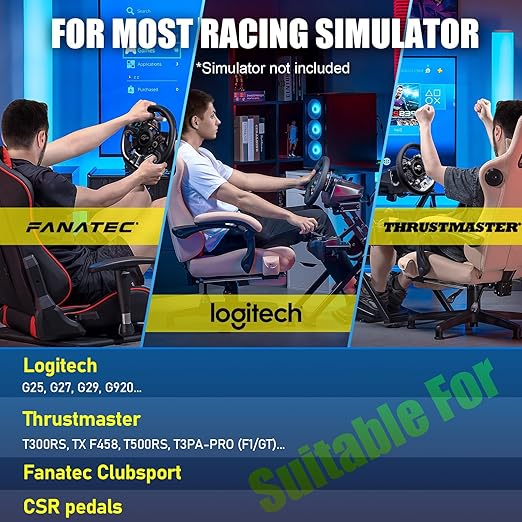 GTPLAYER Sim Racing Wheel Stand Simulator Cockpit Wheel Stand Racing Steering - Image 2