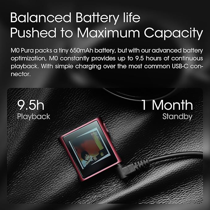 SHANLING M0 Pura Hi-Fi MP3 Player, Dual CS43131 DAC, 250mW@32Ω Balanced Output - Image 3