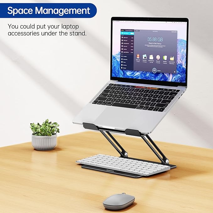 BESIGN LS10 Laptop Stand for Desk, Ergonomic Adjustable Notebook Tablet Stand - Image 6