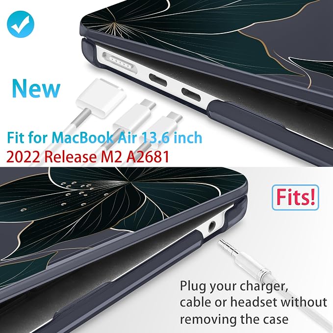 Mektron for 2025 M4 MacBook Air 13.6 Inch A3240 Case Fits 2023 A2681 M2 2024 - Image 2
