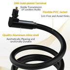 Elecan Optical Audio Cable 4 Ft/2 Pack 90 Degree Angled to Angled Digital Audio - Image 2