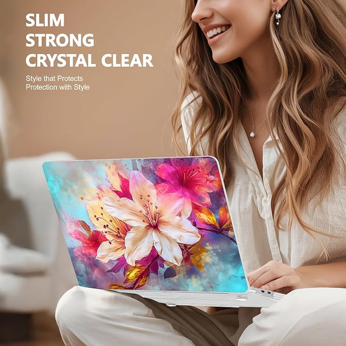 May Chen for New MacBook Pro 13 Case 2022 2020 Release, Plastic Crystal Hard - Image 4