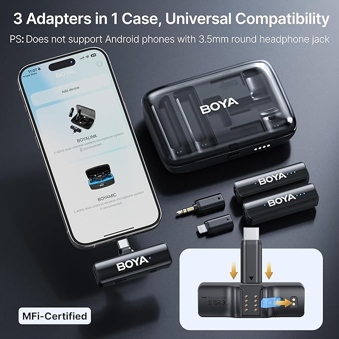 BOYA BOYALINK 2 Wireless Lavalier Microphone - Image 5