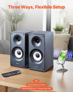 VEVOR Powered Bookshelf Speakers, 25W x 2, Active Studio Monitor Speaker - Image 3