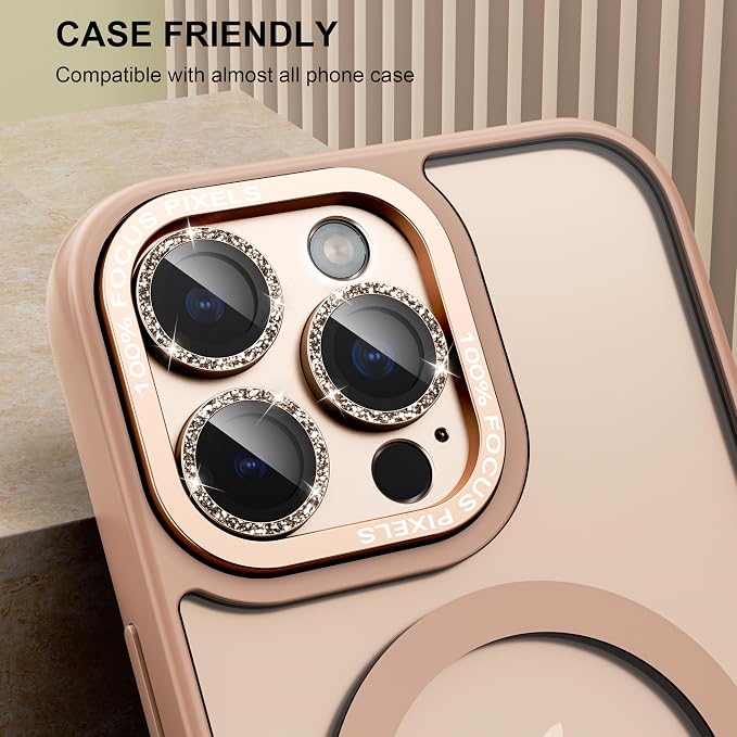 beuxece Compatible for iPhone 16 Pro/iPhone 16 Pro Max Camera Lens Protector - Image 6