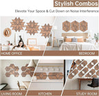 Mollywell Hexagon Acoustic Panels, Walnut TW4, 12 Pack |Wood Veneer|High - Image 5