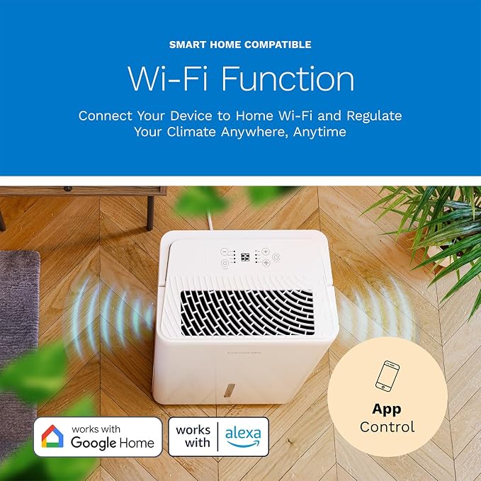 hOmeLabs 32 Pint Wi-Fi Dehumidifier - Image 8