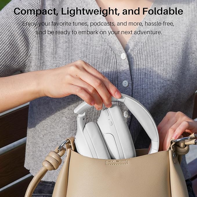 TOZO HT2 Hybrid Active Noise Cancelling Headphones, Wireless Over Ear Bluetooth - Image 9