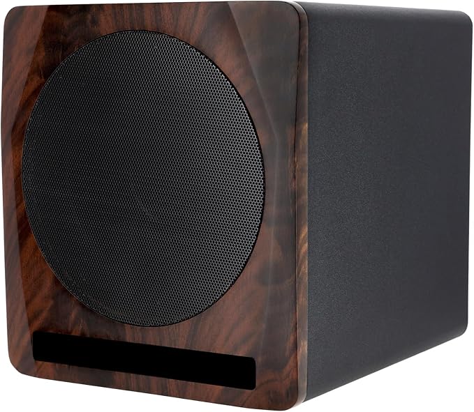 Rockville APM10D Active Studio Subwoofer in Dark Wood, MDF Wood, RCA/XLR/Optical by Rockville