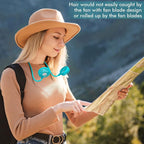 Portable Neck Fan, 2600mAh Battery Operated, Ultra Quiet Hands Free USB Fan - Image 2