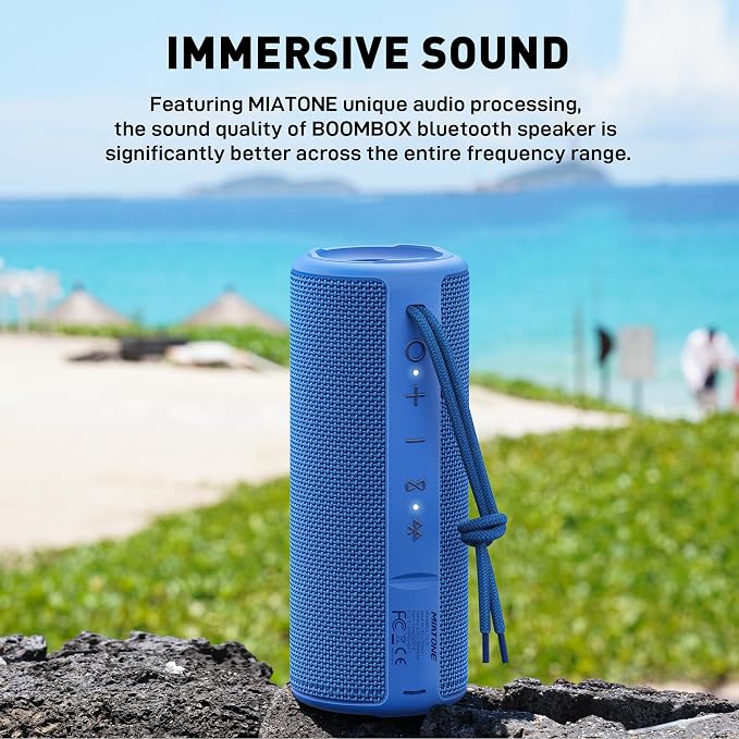 MIATONE Boombox Outdoor Portable Bluetooth Speakers Wireless Speaker Waterproof - Image 2