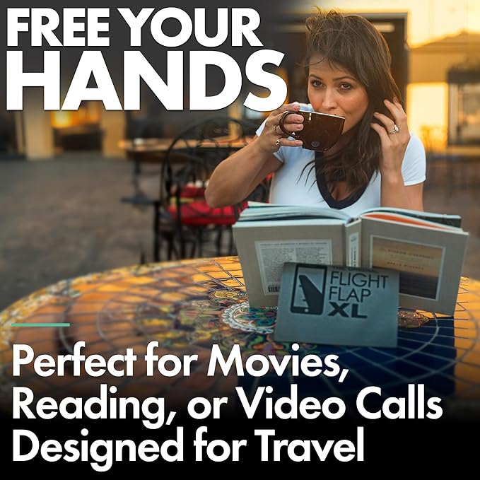 Airplane Tablet Holder, Extra Large 12x7” Flexible Cell Phone and Tablet Holder - Image 3