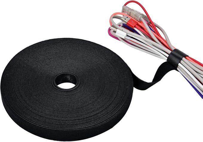 Pasow fastening tape Cable Tie Double Side Nylon Power Wire Management 3/4Inch - Image 4