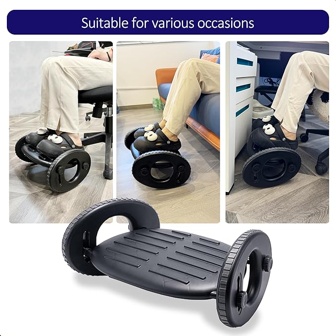 Under Desk Footrest – 4-Level Angle Adjustment & Active Rocker Feature - Image 3