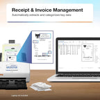 Epson RapidReceipt RR-600W Wireless Desktop Color 2-Sided Receipt & Document - Image 3