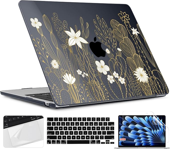 TWOLSKOO Compatible with M4 MacBook Air 15 inch Case 2025-2023 Released Model by TWOLSKOO