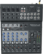 Rockville ROCKMIX 10FX 10-Channel Mixer, USB Recording Interface, Digital by Rockville