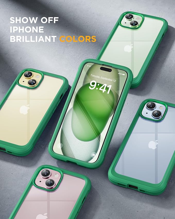 Miracase Glass Series Designed for iPhone 15 Plus Case 6.7', Full-Body Military - Image 6