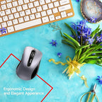memzuoix 2.4G Wireless Mouse, 1400 DPI Mobile Optical Cordless Mouse - Image 8