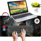 Goth Large Gaming Mouse Pad XXL Retro City Desk Mat, Office Desk Decor Desk Pad - Image 4