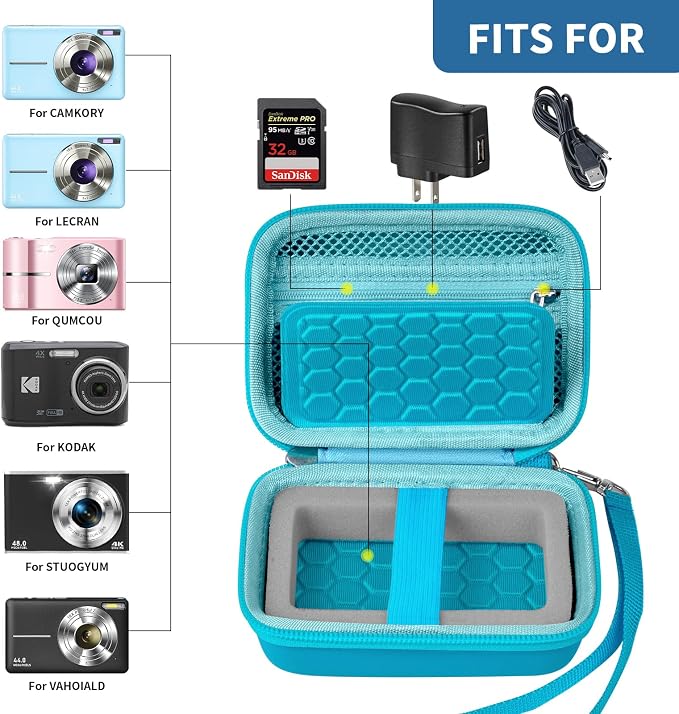 Carrying & Protective Case for Digital Camera, AbergBest 21 Mega Pixels 2.7" - Image 2