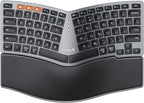 ProtoArc Bluetooth Ergonomic Keyboard, EK04 Mini Compact Wireless Ergo Split by ProtoArc