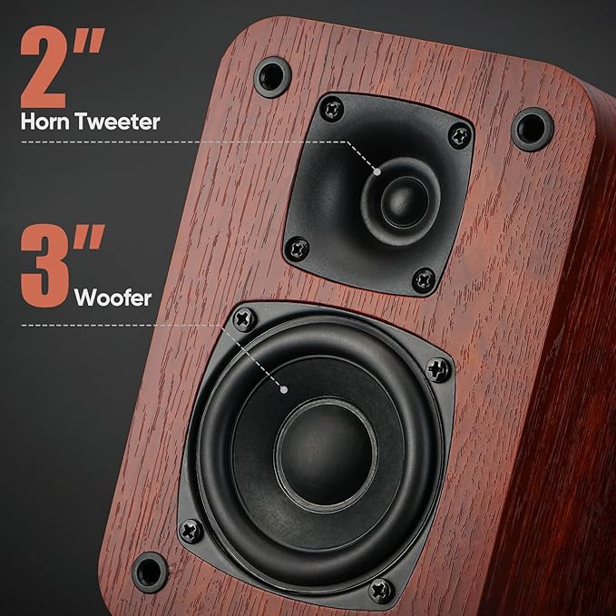 Saiyin Bluetooth Bookshelf Speakers - Image 5