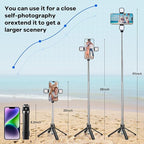MQOUNY Mini iPhone Tripod Stand & Selfie Stick - Image 4