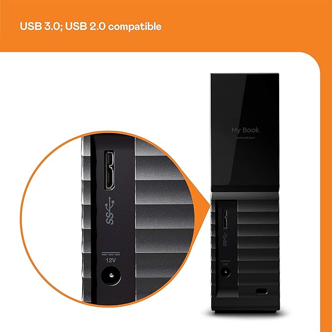 WD 12TB My Book Desktop External Hard Drive, USB 3.0, External HDD - Image 3