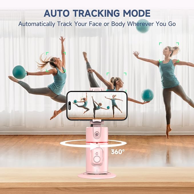 Auto Face Tracking Phone Holder, Gesture Control & Remote, Face Tracking Tripod - Image 3