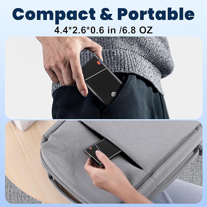 Aaoyun Portable Charger Power Bank, 10000mAh 22.5W PD Fast Charging Powerbank - Image 8