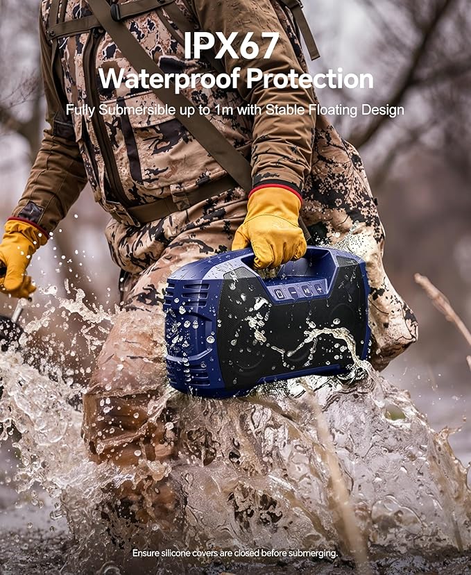 IPX7 Waterproof Outdoor Bluetooth Speaker, 32H Playtime, Floating Design - Image 3