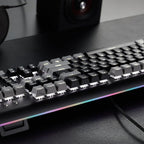 Hexgears GK735 Wired Full Size Mechanical Keyboard, Aluminum Housing Built - Image 3