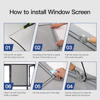 Window Screen Door Repair Kit Include Window Screens Mesh 48"x114" - Image 4